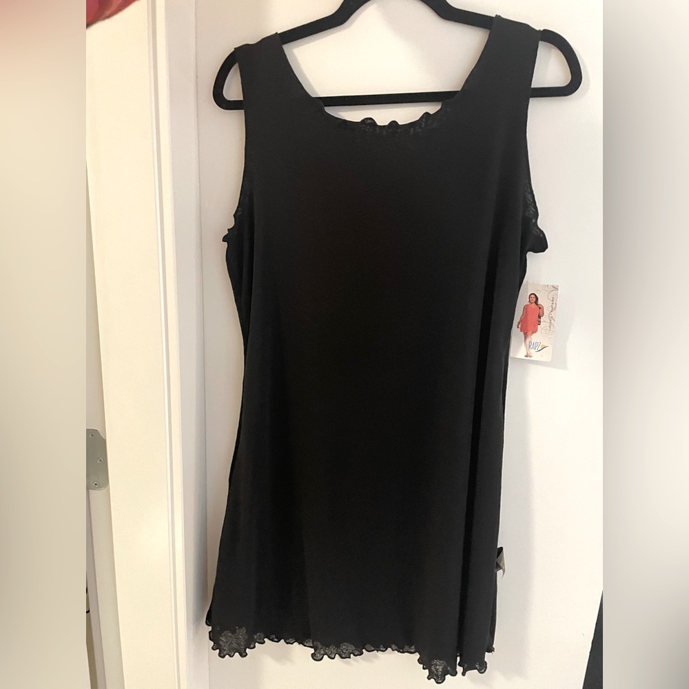 Black beach dress sheer never worn